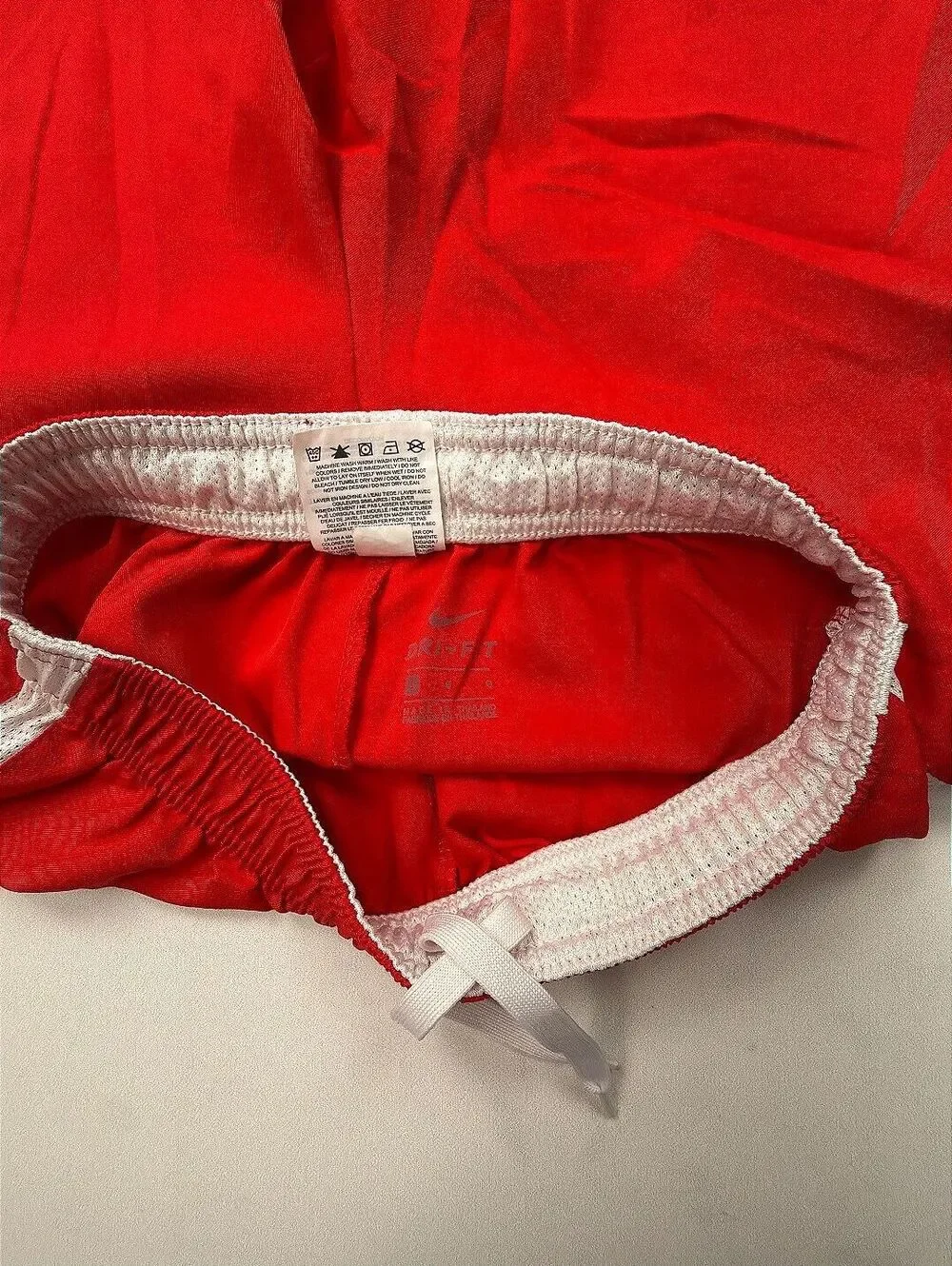 Nike Athletic Red Running Shorts Sporty Gym - Boys L